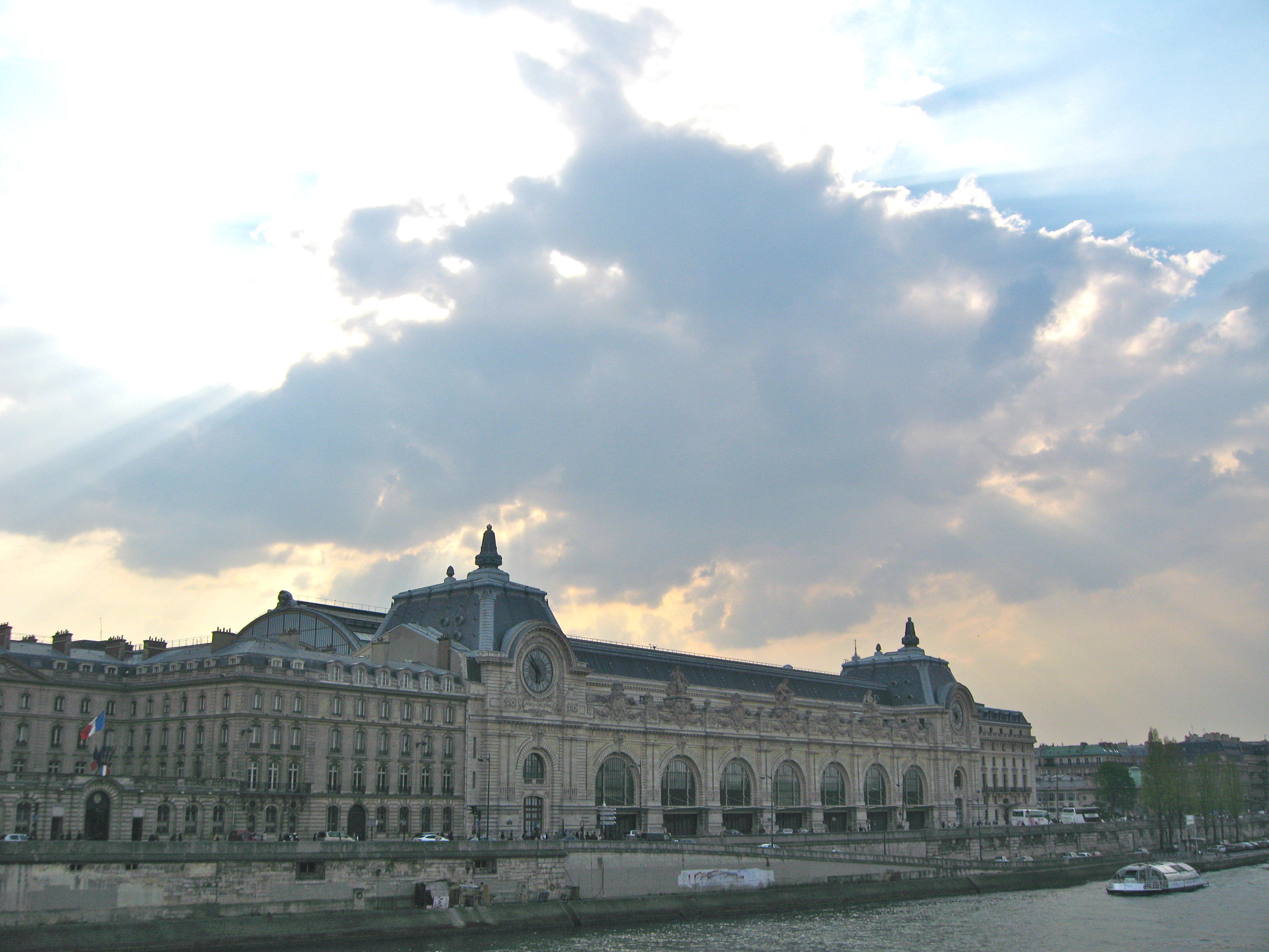 The Musee d'Orsay in Paris.  Photo by me after a long happy visit inside.