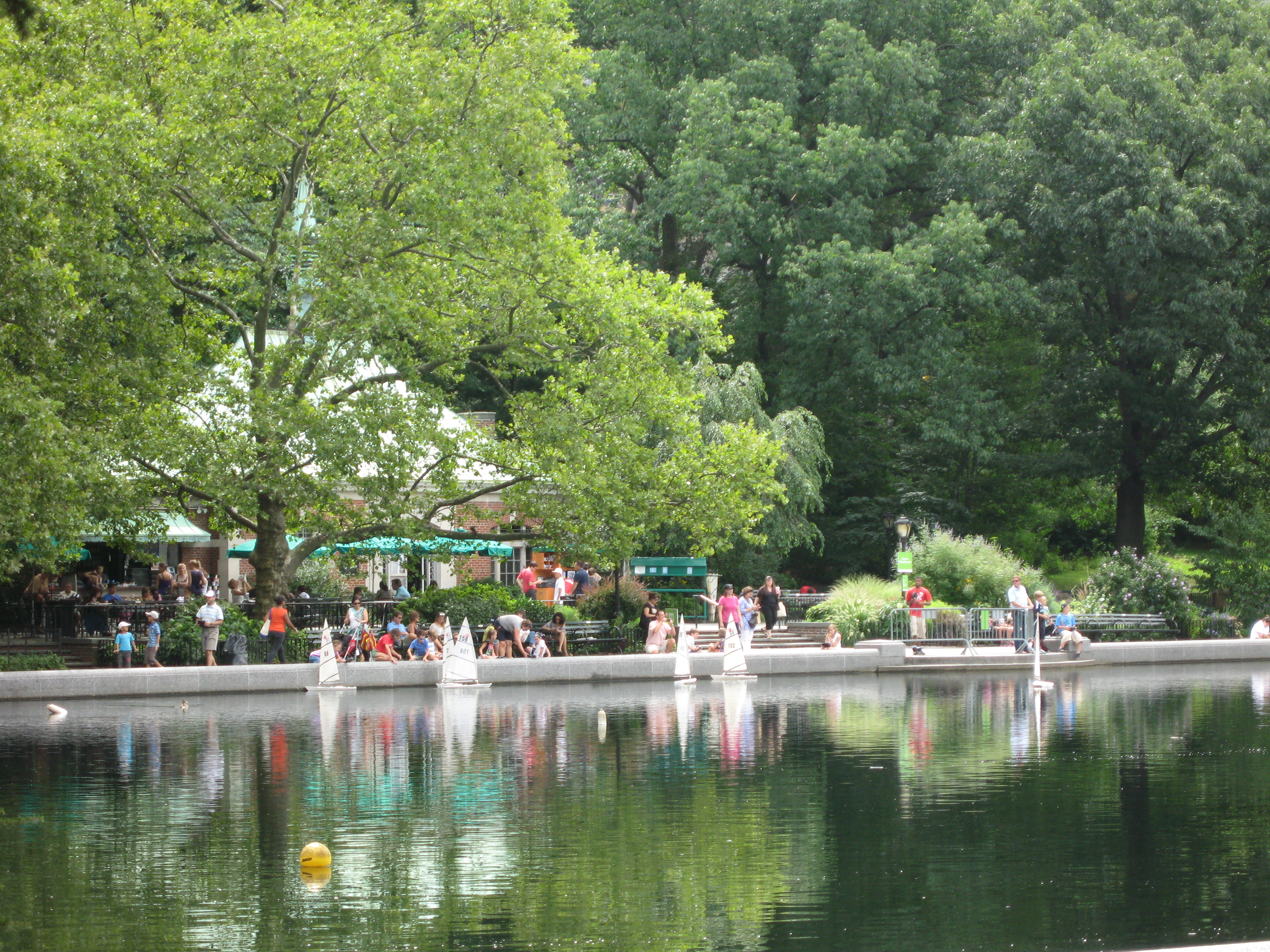 Sailing boats in Central Park