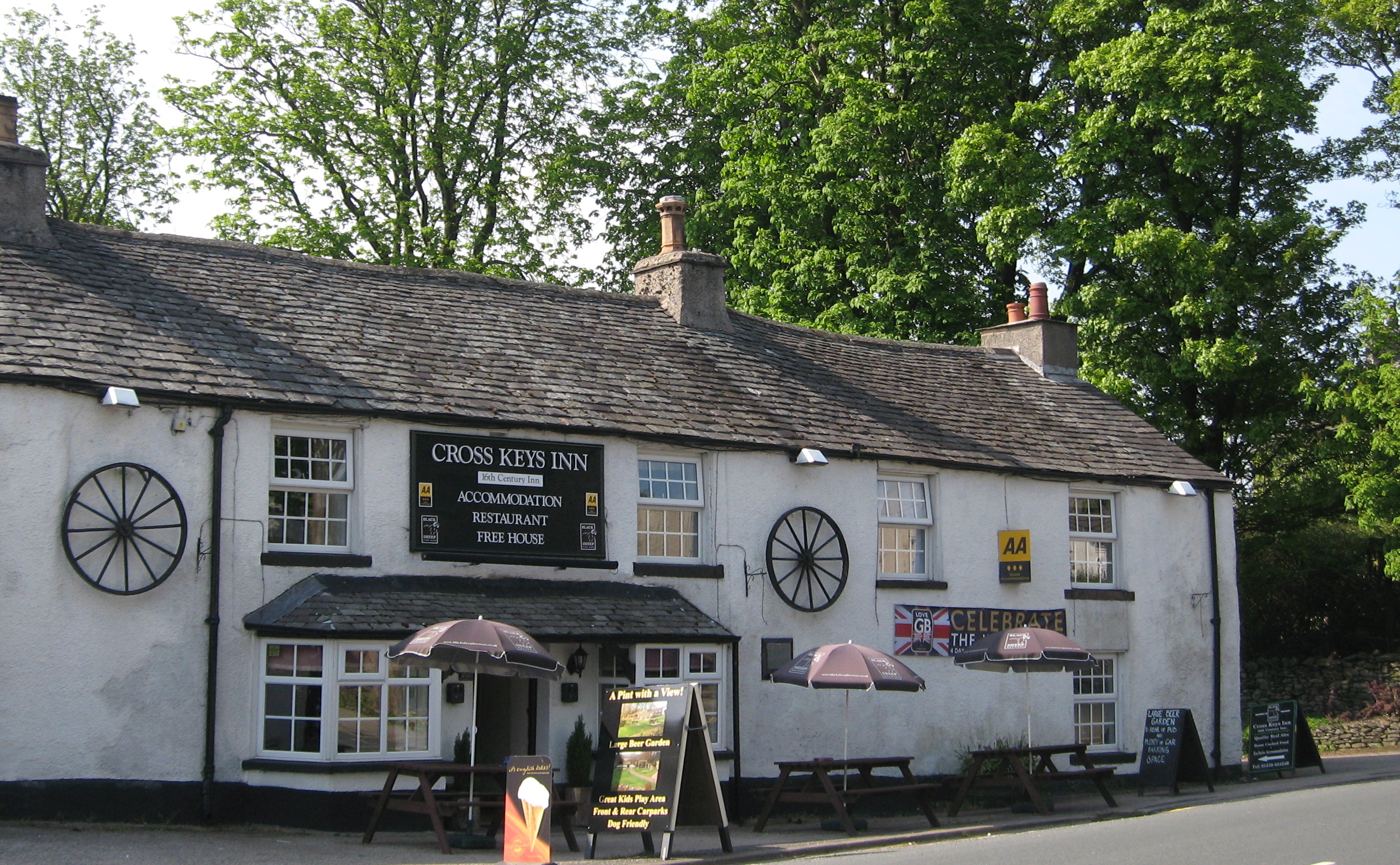 A pub in the Lake District on our way to Scotland.  Photo by me
