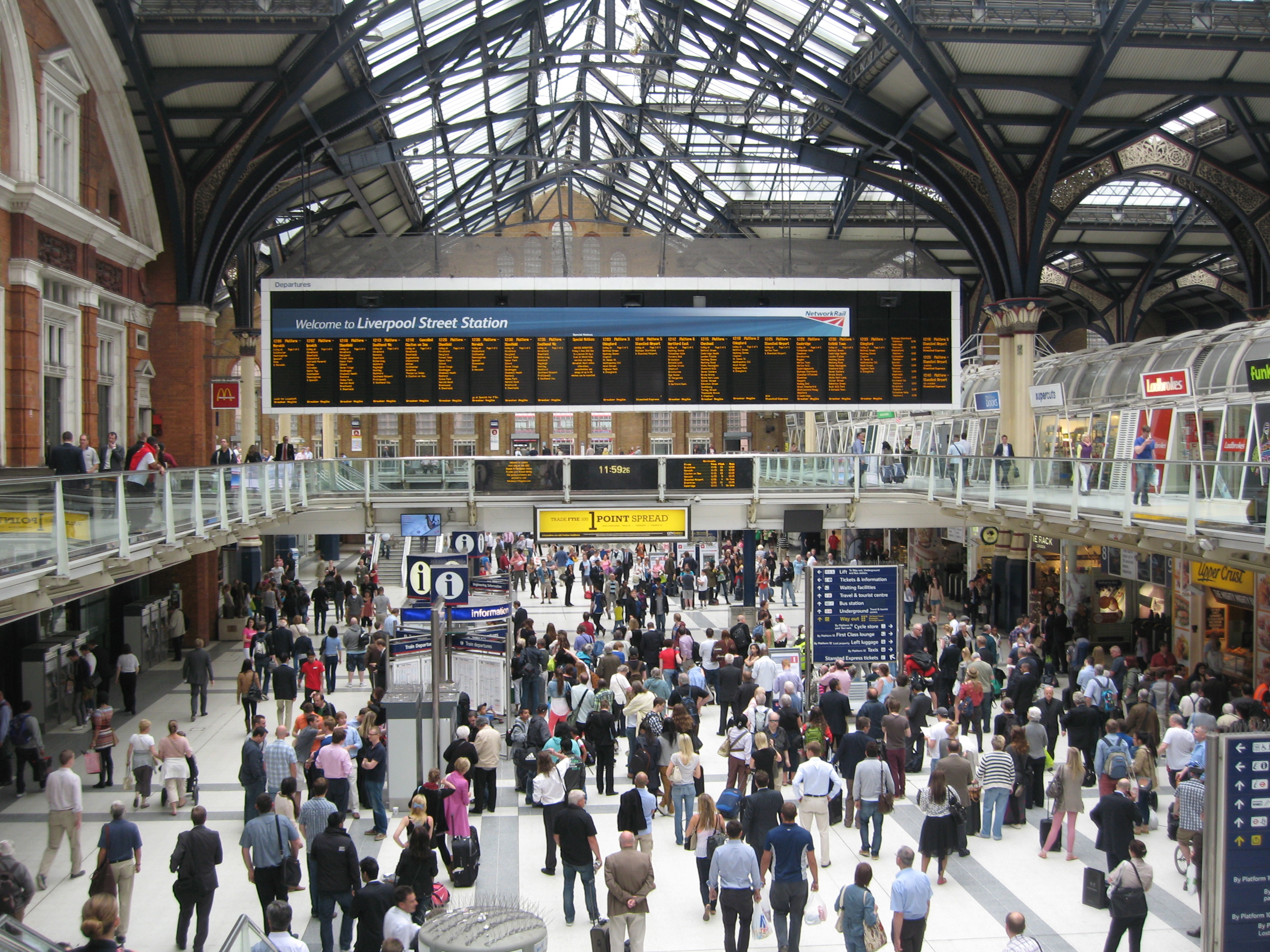 Liverpool Street Station, London. Photo by me