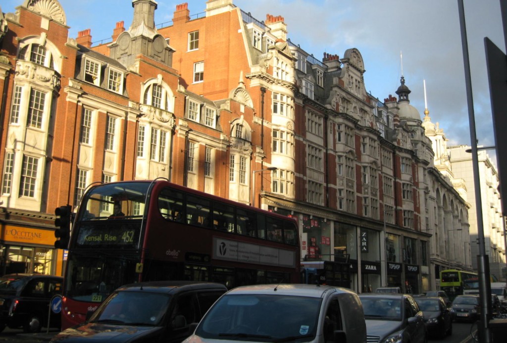 Kensington High Street. Photo by me