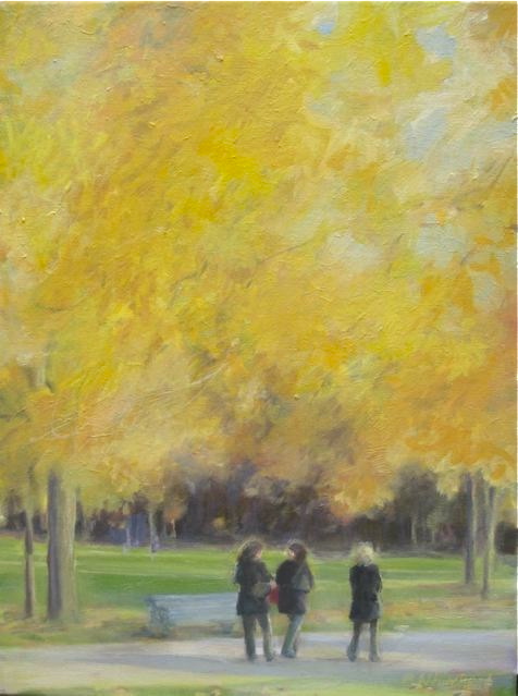 A painting of Kensington Gardens by me. 