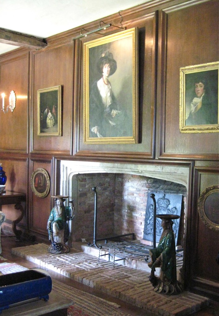 The library at Sissinghurst with Vita's portrait over the fireplace. Photo by me.