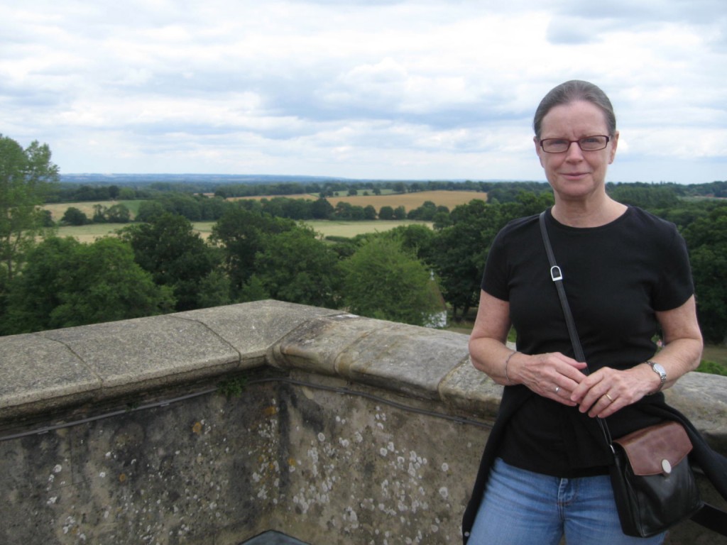 At the top of the tower. Photo of me by a friend.