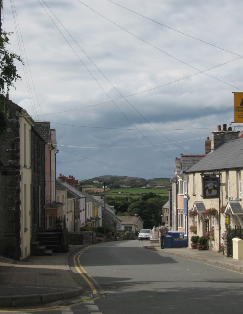 The town of St. David's slopes down towards the sea. Photo by me