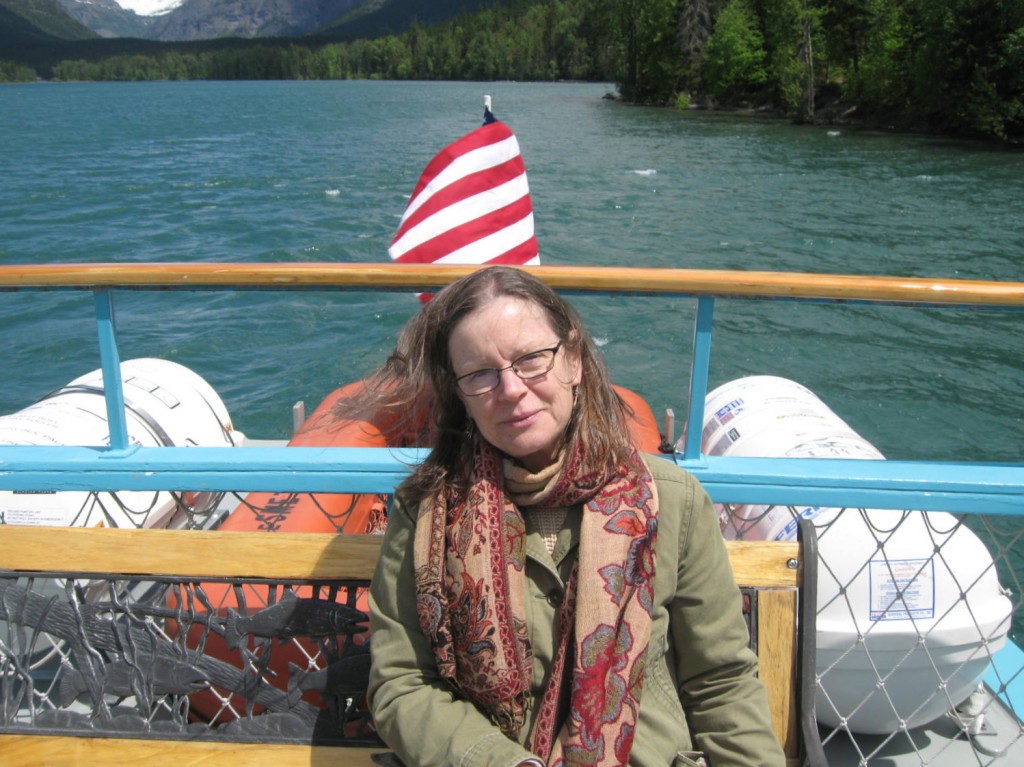 Celebrating my birthday on a boat on Lake McDonald in Glacier National Park, Montana.