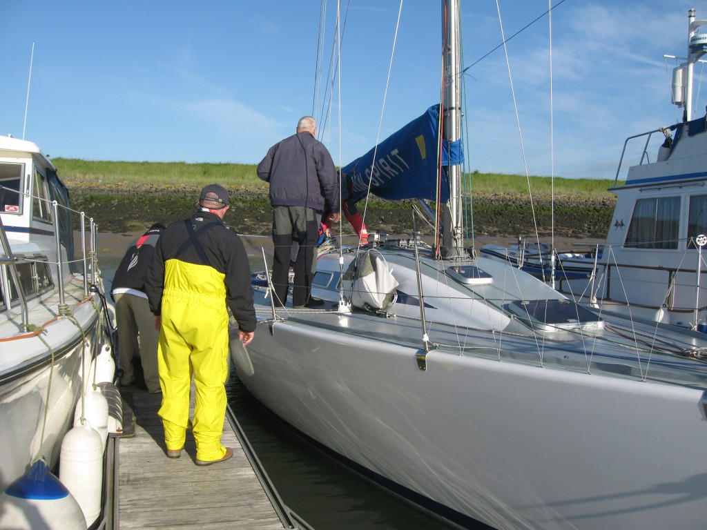 Getting ready for a sail in Burnham-on-Crouch, England.